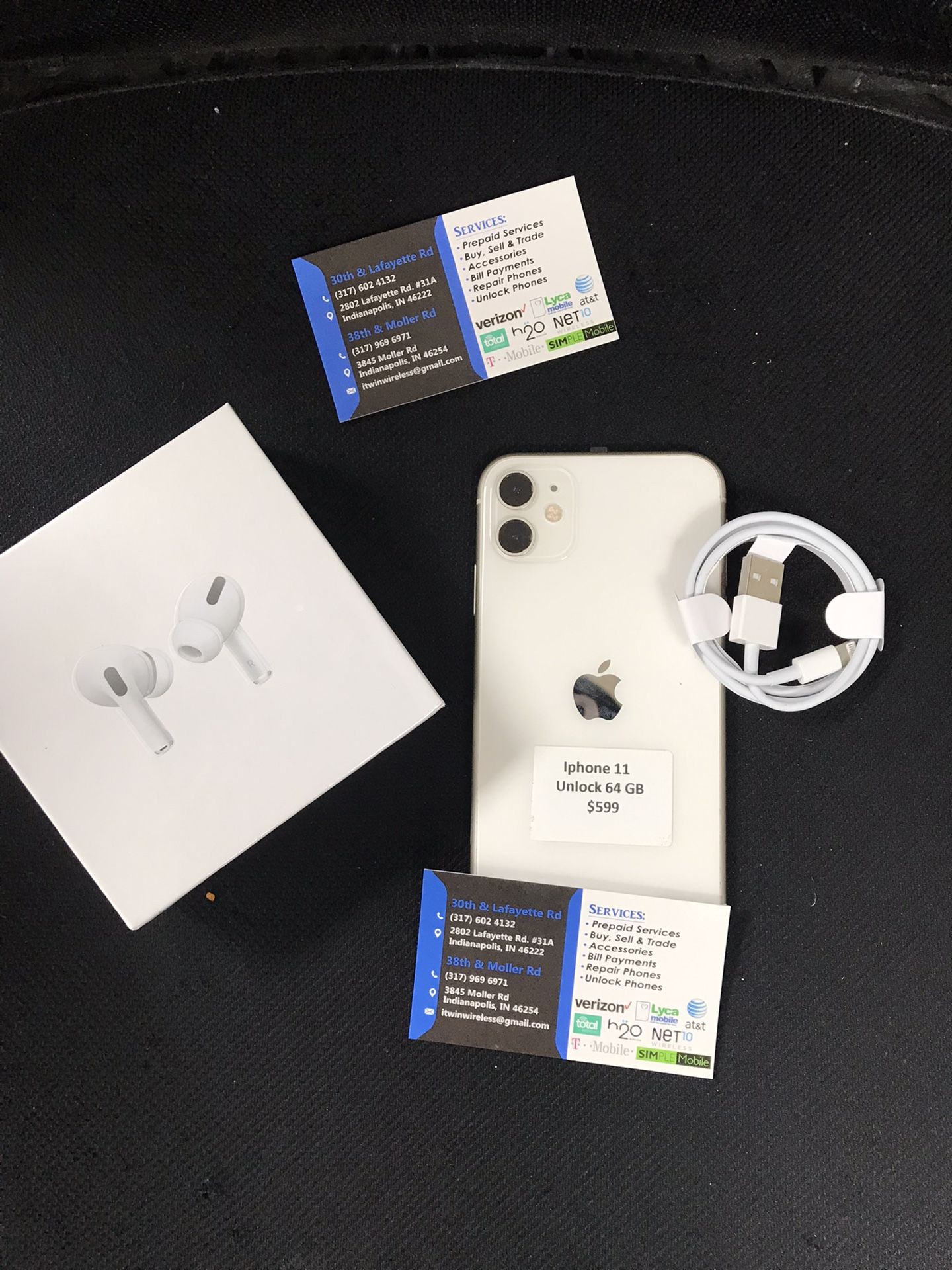 APPLE IPHONE 11 WITH FREE AIRPODS PRO FOR JUST $579