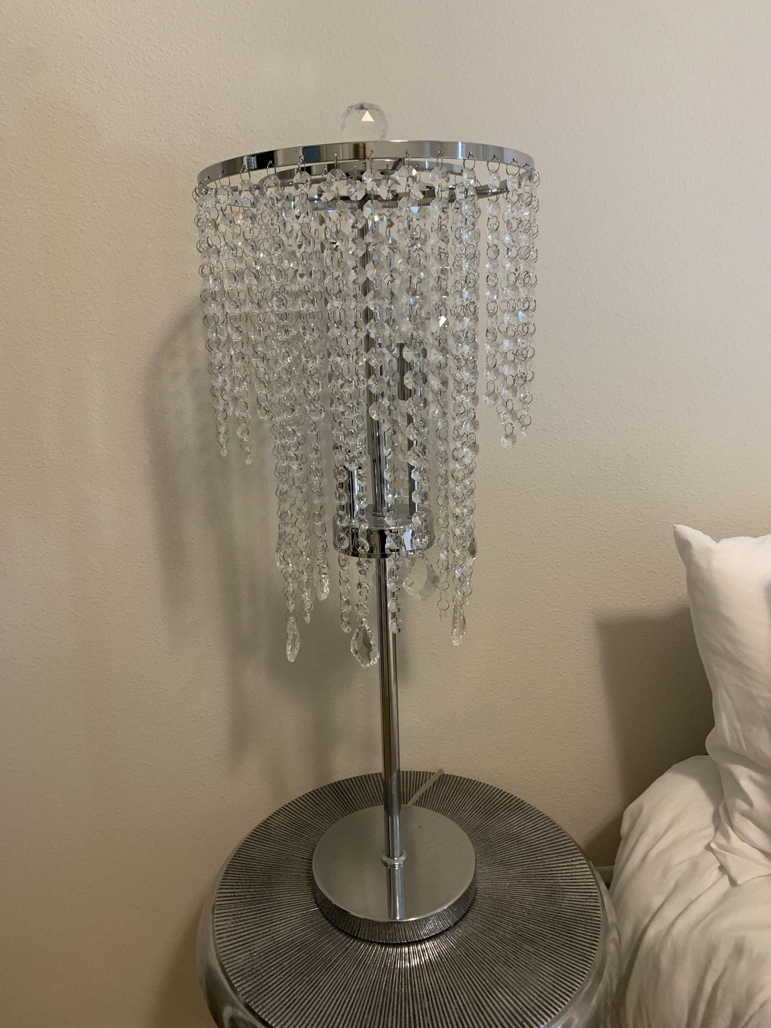 2 Crystal Beaded Lamps