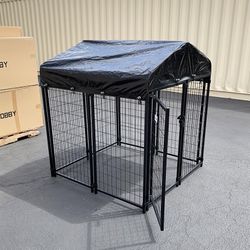 (New) $170 Heavy Duty Dog Kennel Crate with Cover Pet Playpen 4x4x4.5ft