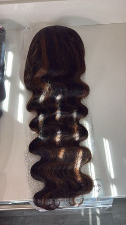 30 inch highlight body wave 13x6 frontal wig