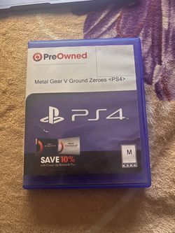 Metal Gear V Ground Zeroes PS4 Game