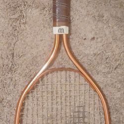 VTG Wilson Force 250 Tennis Racquet Ball Racket 3 7/8 Grip Leather *Check Pics*