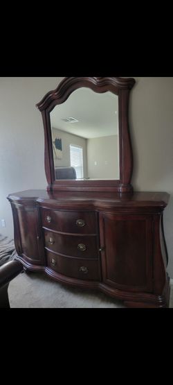 Huge dresser and mirror