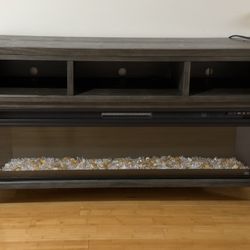 Todoe 65" TV Stand with Electric Fireplace
