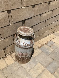 Antique Vintage Milk Can $60