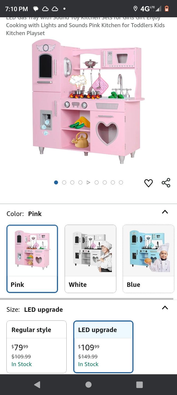 Pink Toy Kitchen