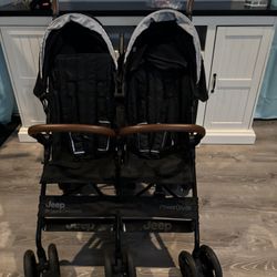 Jeep PowerGlyde Plus Side x Side Double Stroller by Delta Children
