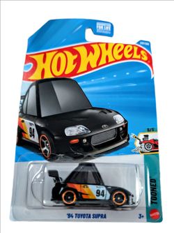 Hot Wheels Tooned '94 Toyota Supra 1:64 Black Diecast Car Unopened Box