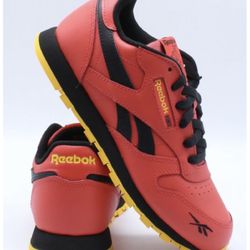 REEBOK Classic Leather Sneaker - Red Black Gold