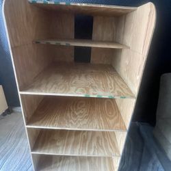 Custom built storage shelves on caster wheels (DELIVERY AVAILABLE