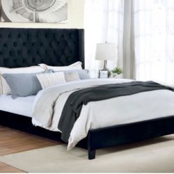 King Platform Bed Frame New In Box Grey Or Black Available 