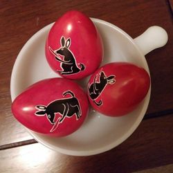 Easter bunny eggs