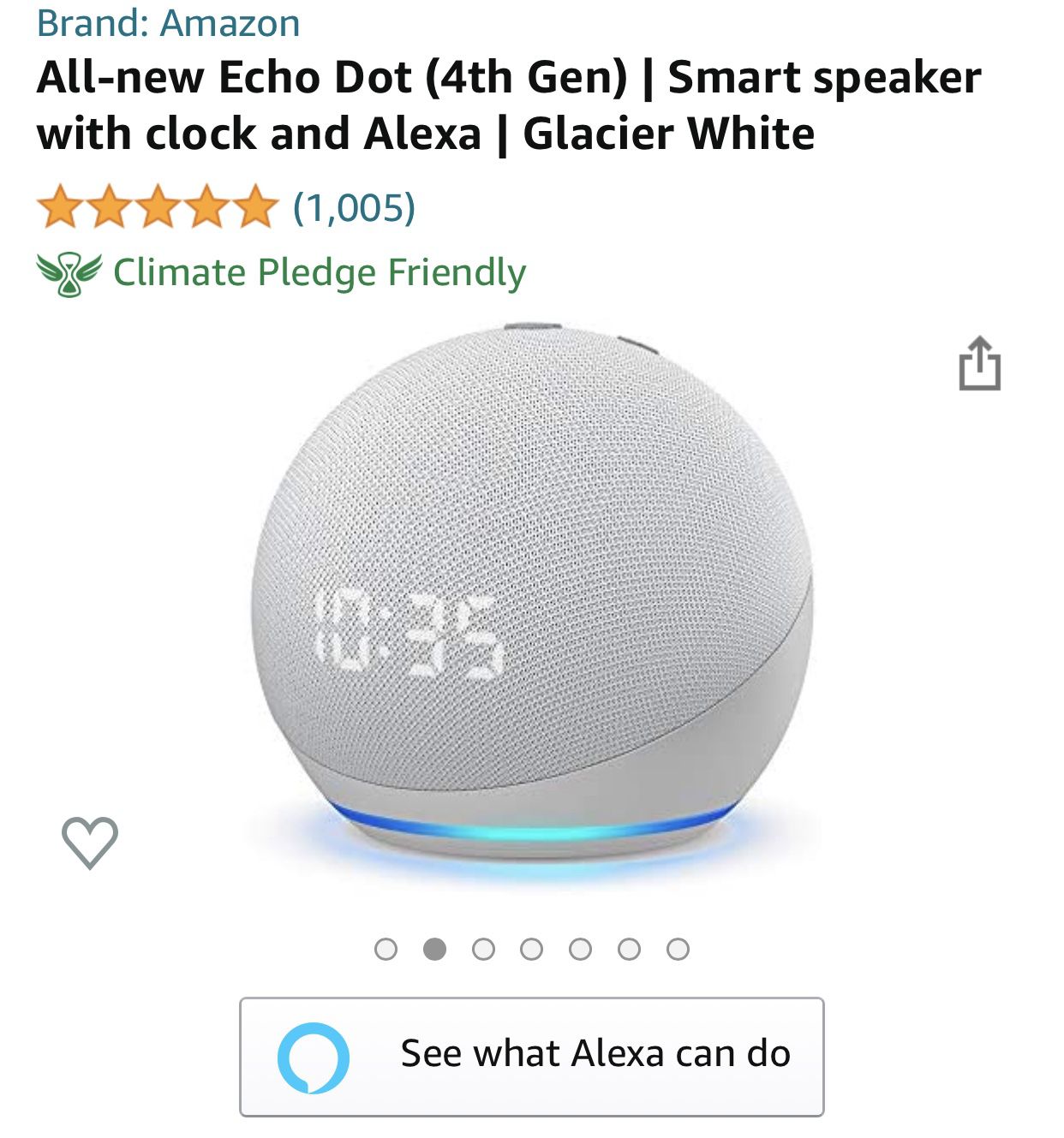 Alexa Echo Dot 4th Gen.