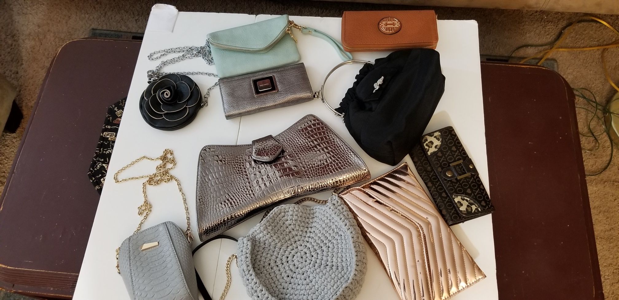 Small shoulder bag and wallets