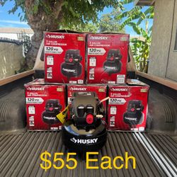 NEW HUSKY 3 Gal. 120 PSI Portable Electric Pancake Air Compressor **$55 Each**