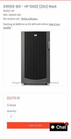 HP Server Rack - 22U