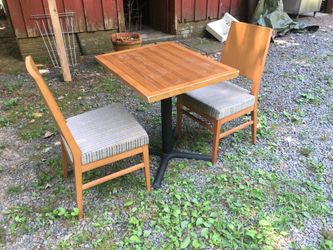 Wooden table and chair set