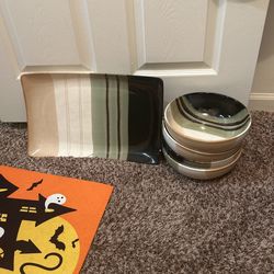 Serving Tray And Bowls Set