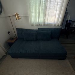 Wade Logan 69” Blue Corduroy Sofa – Moving Sale