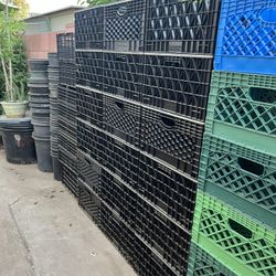 So Many Different Milk Crates Available For Sale