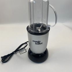 Magic Bullet Blender #MBR-1101 Silver W/Blades And 1 Cup Tested