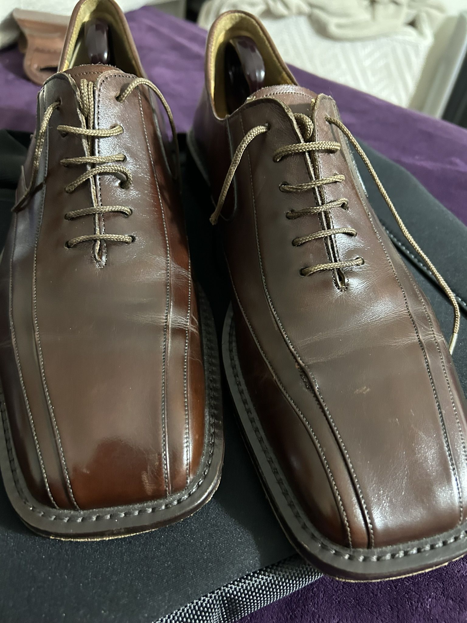 Brown Leather Shoes By Mezlan Size 9