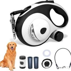 #2117 16 ft Retractable Dog Leash with LED Light