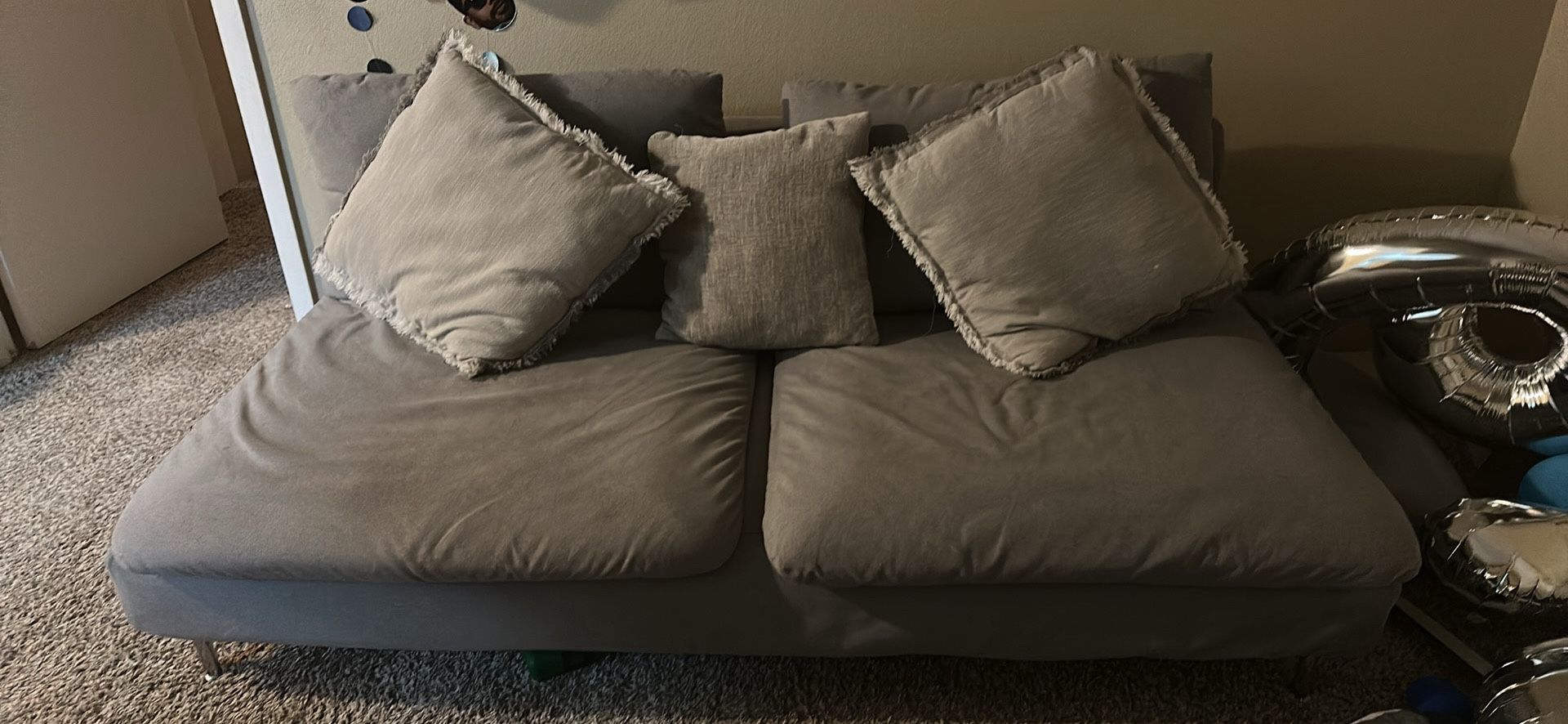 Used Gray Loveseat Sofa