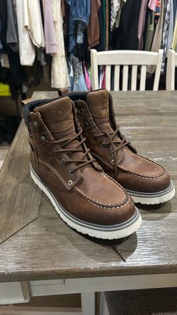 Wolverine Brown Leather Work Boots