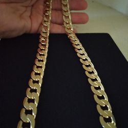 Good deep plated thick heavy necklace chain jewelry