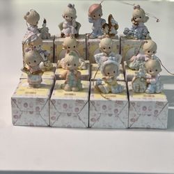 Precious Moments 12 Days Of Christmas Ornaments 