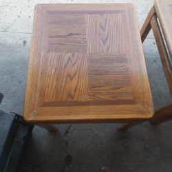 2 Solid Wood End Tables