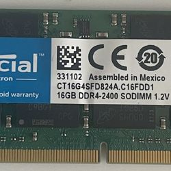 Crucial RAM 16GB DDR4 2400 CL17