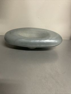 Global Views Iridescent Silver Art Glass Hand Blown Glass Biomorphic Sculpture