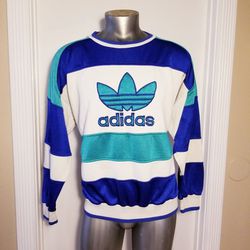 60s 70s ADIDAS SWEATSHIRT SWEATER BLUE GREEN SIZE LARGE VINTAGE


*PRICE IS FIRM*