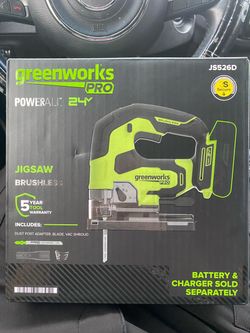 Greenworks PRO 24V Brushless Jigsaw JS526D