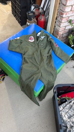 Olive Green Flight Suit with Patches