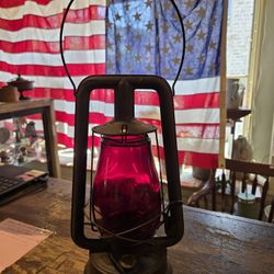 Antique Embury Kerosene Lantern 