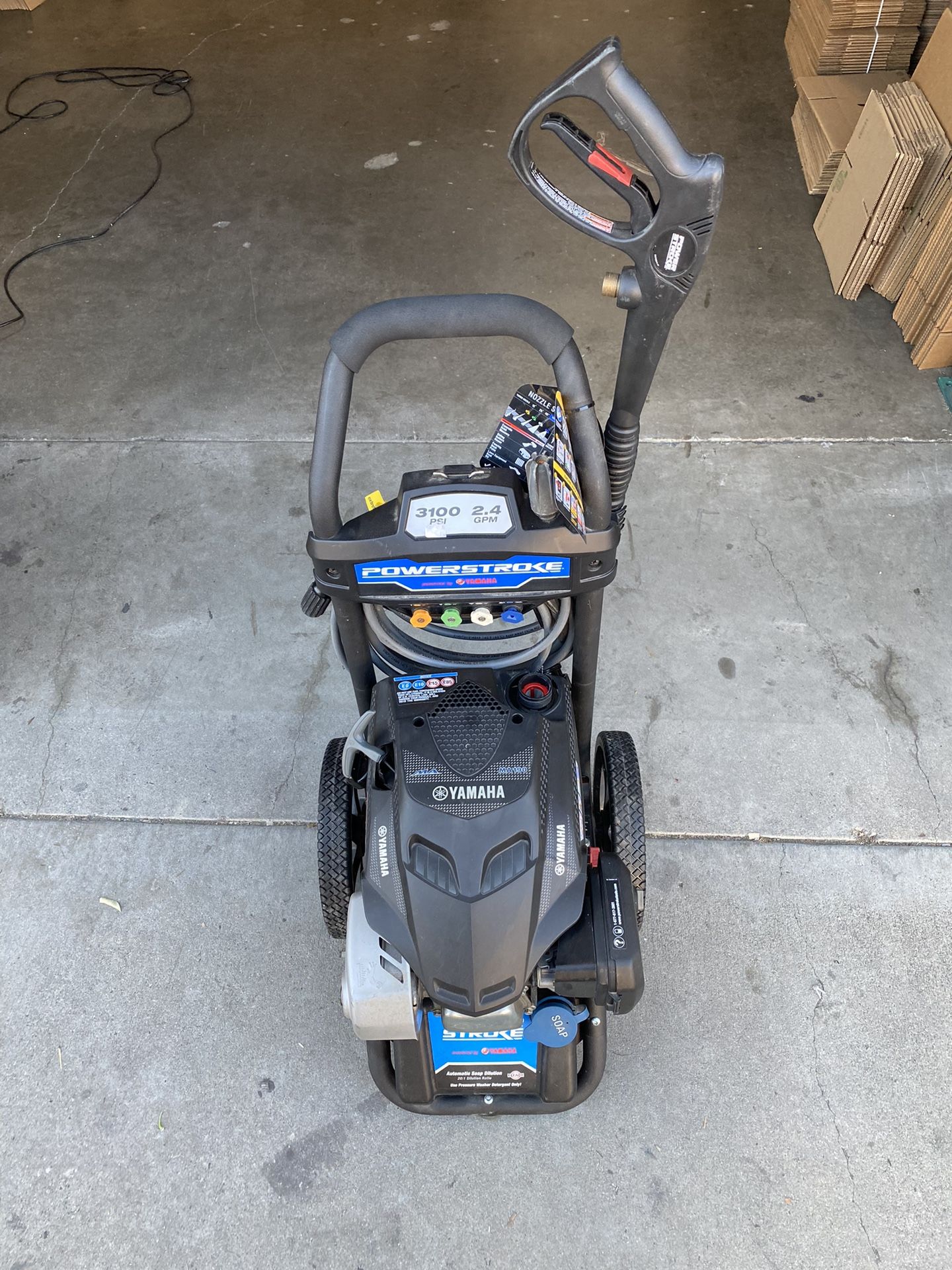 YAMAHA MA190 3100 PSI ELECTRIC START PRESSURE WASHER
