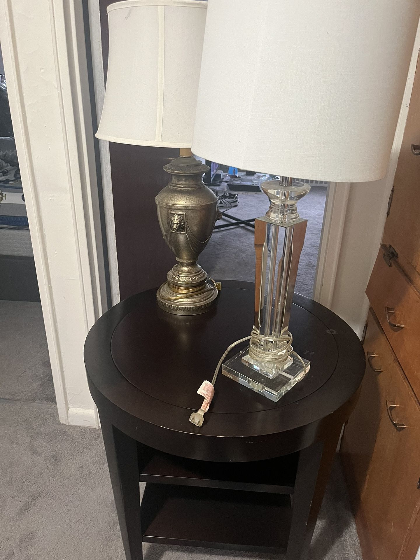 Nightstand Comes With Lamps