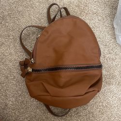 Mini Fake Leather Backpack
