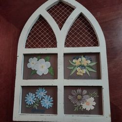 Cute Hand Painted Flower Window Hanging Decor
