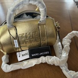 Leather Gold Bag 