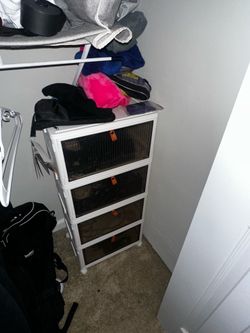 4-Tier Storage Cabinet with Flip Doors – $30 OBO