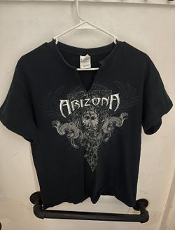 Arizona Est. 1912 Graphic Black Top Shirt Size M