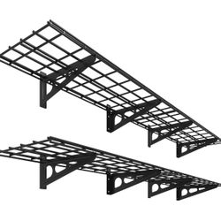 Garage wall shelves, 2-pack