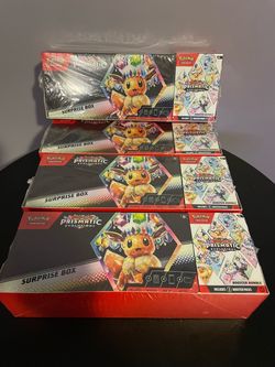 Pokemon Prismatic Sam’s Club Duo Surprise Box & Booster Bundle