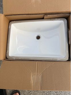Miseno white under mount vanity sink