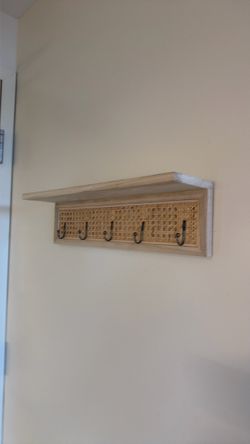 Wall mounted coat rack