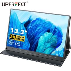 2K 1600P HDMI Portable HDR Monitor for Laptop, PCs, Phone and Tablets 13.3 USB C and HDMI